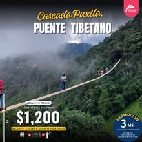 Excursión a Cascada Puxtla y Puente Tibetano